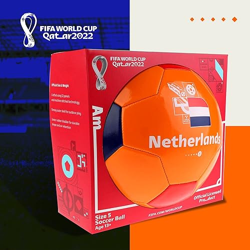 Miniatura 5 de Capelli Sport Copa Mundial de la FIFA Qatar 2022, exhibición de recuerdo de balón de fútbol, con licencia oficial para jugadores de fútbol jóvenes y