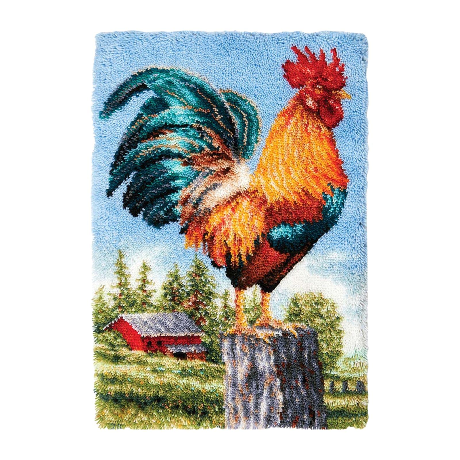 SECRET DESIRE SDR Latch Hook Rug Kit Animal Pattern Rug Making Material Package for Beginner-image-27