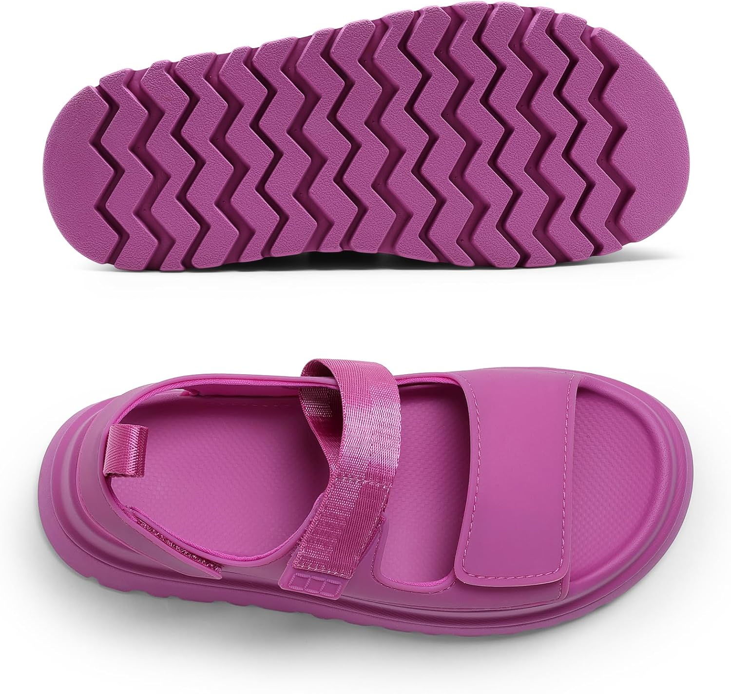 DREAM PAIRS Platform Sandals for Women Chunky Open Toe Dress Walking Comfortable Flat Sandals for Summer - Image 5