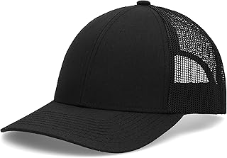 Pacific Headwear Standard Low-Pro Trucker Cap, Black
