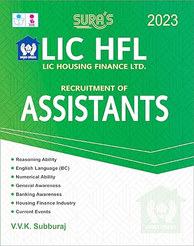 SURA'S LIC HFL (Housing Finance Ltd) Assistants Exam Book in English Medium - Latest Updated Edition 2023