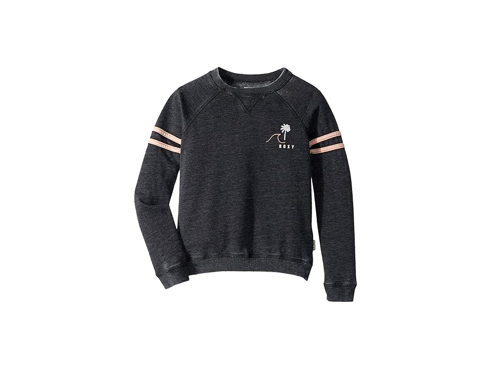 

Roxy Kids Let It Go Small Waves Crew Neck Sweatshirt (Big Kids) (True Black) Girl's Sweatshirt