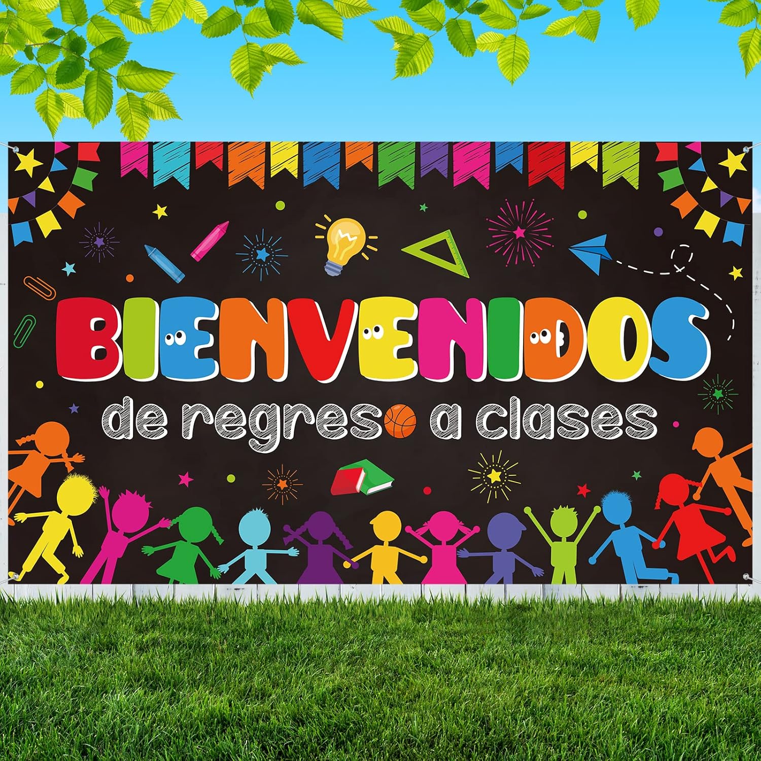 Buy Bienvenidos Sign Spanish Back to School Banner, Large