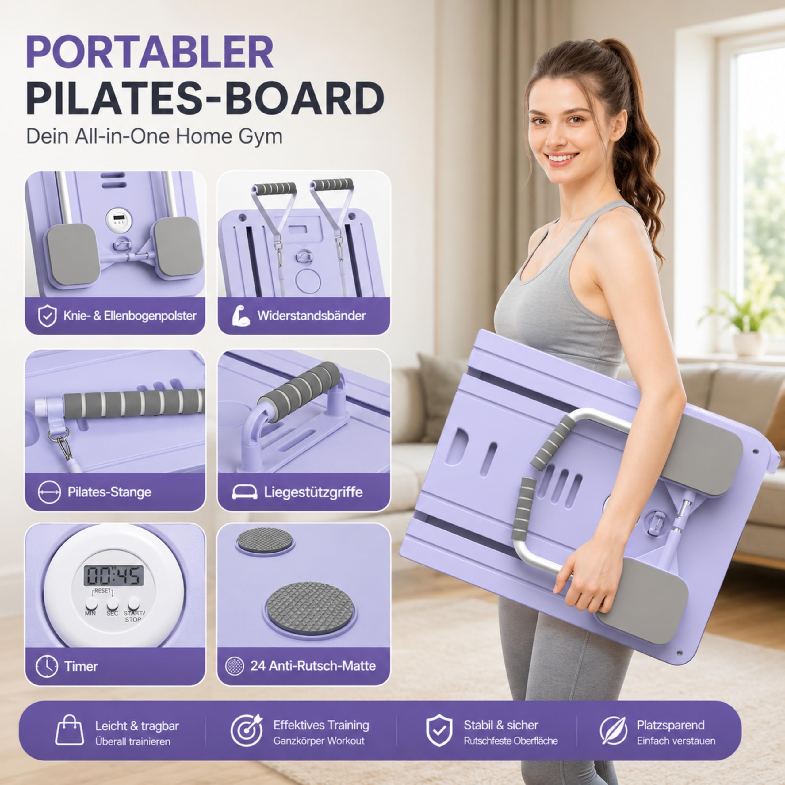 Skay Pilates Reformer Set für Zuhause