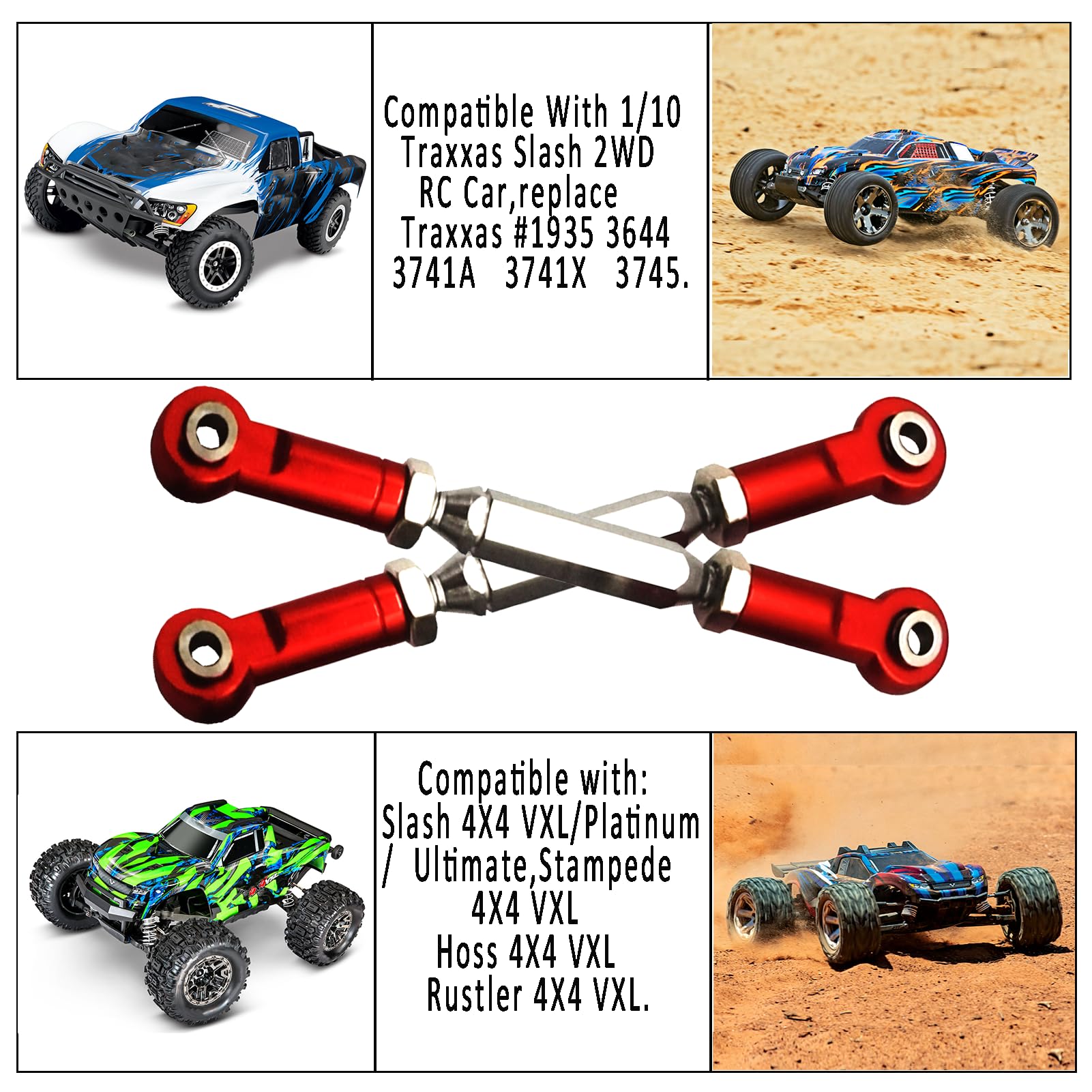 Traxxas Turnbuckles VXL Replacement Turnbuckles / Toe Rods – Set Of ...