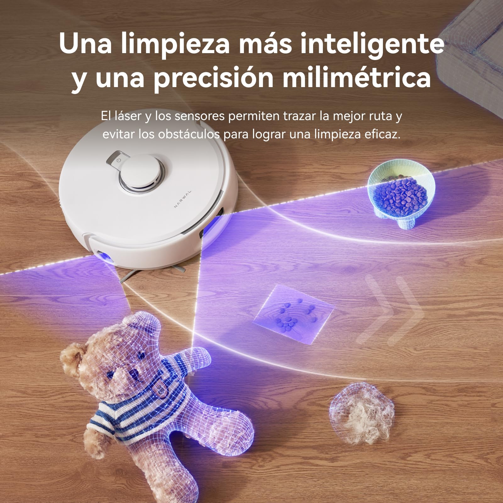 NARWAL Freo X10 Pro Robot Aspirador y Fregona, Sistema sin Enredos | Autolimpieza y Secado, Presión de 8 N, Succión de 11.000 Pa, Lidar, 220 Min de Autonomía, Apto para Alfombras