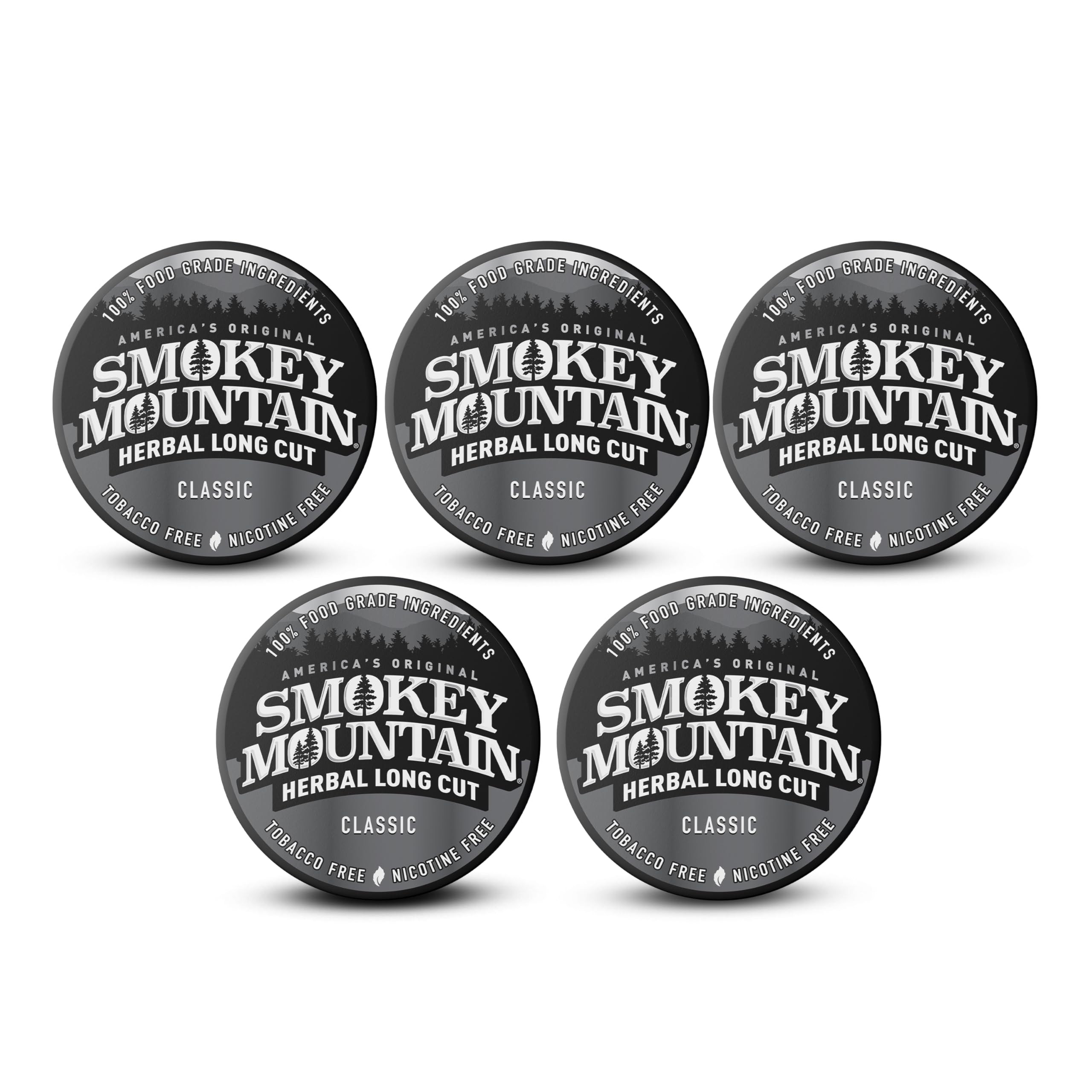 Amazon.com: Smokey Mountain Herbal Long Cut – Classic – 5 Can Box