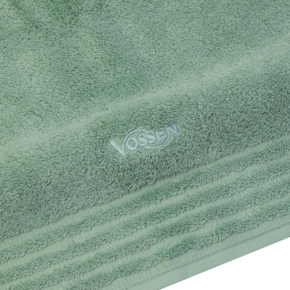 Vossen - 4 teiliges Frottier-Set - Vienna Style Supersoft (2 X Handtuch 2 X Duschtuch im Set) - 620 g/m2 - Baumwolle - Frottee - saugstark - weich und flauschig - Soft Green