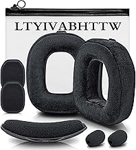 A40 TR Ear Cushions - Velour Earpads Compatible with Astro Gaming A40 TR Wireless Headset - a40 tr Replacement parts/a40 Accessories/Headband/Microphone Foam