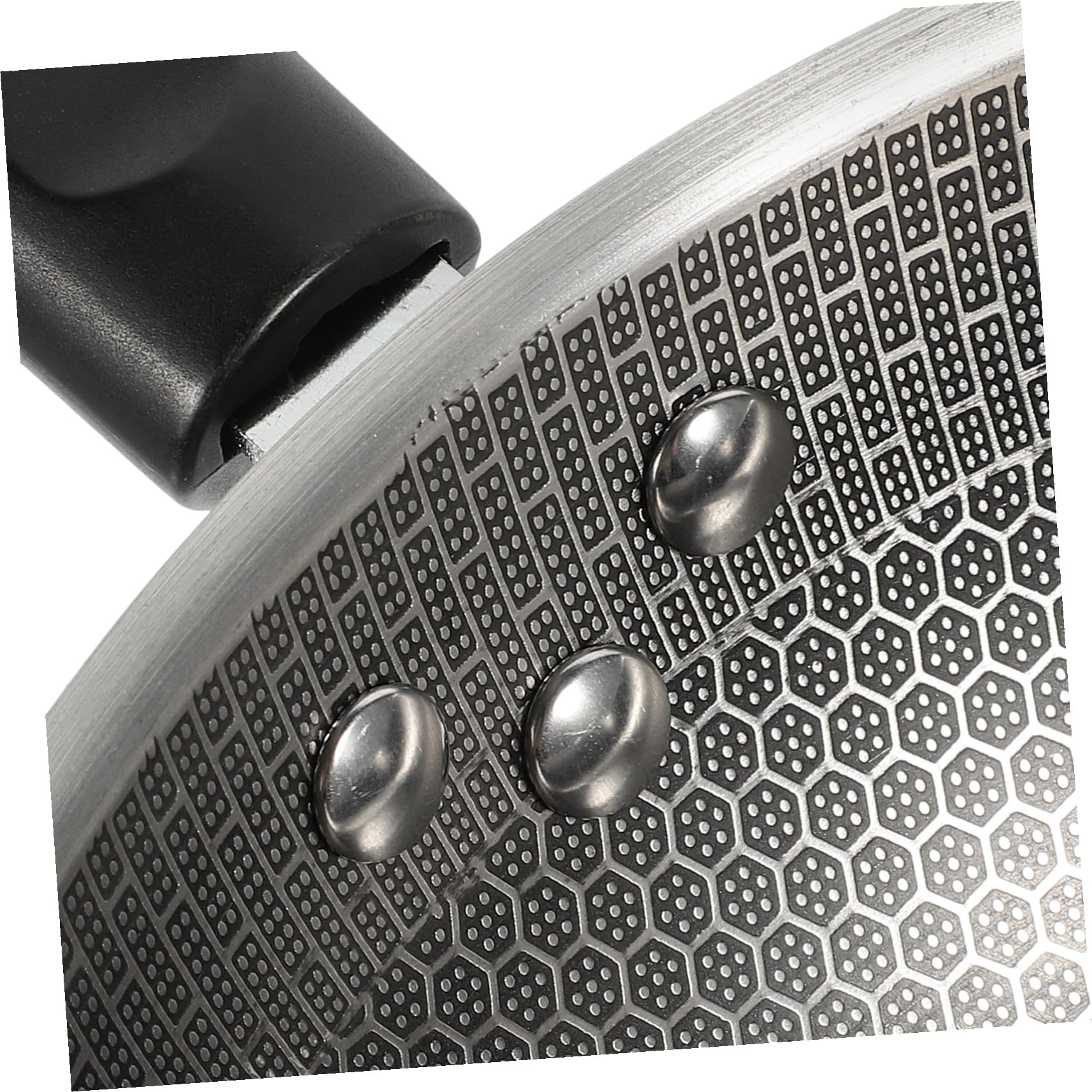 Homoyoyo Padella Rivestimento Antiaderente a Nido D'ape in Acciaio Inossidabile e Fondo Piatto Manico Ergonomico per Cucinare Uova e Fritture in Cucina