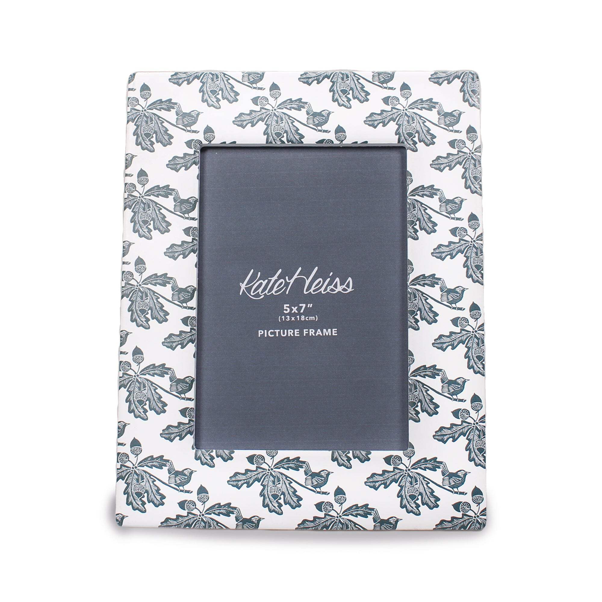 The Gift Experience Kate Heiss Woodland Navy 5X7 Photo Frame