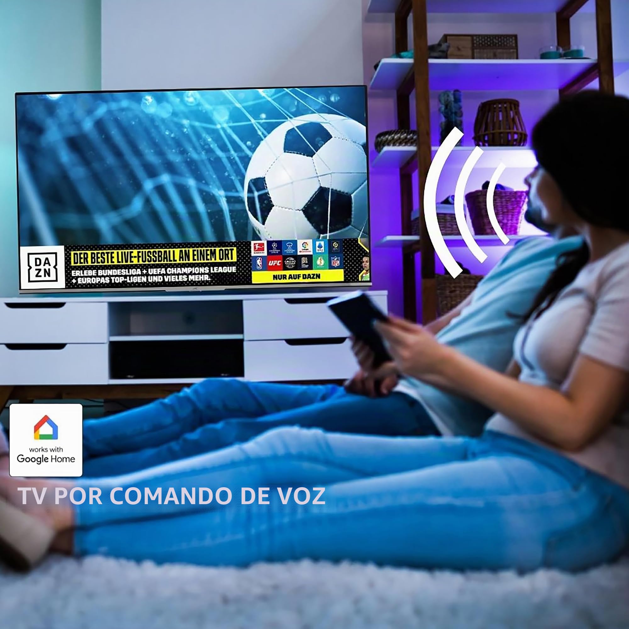JVC Televisor Android Smart TV HD Ready, HDR TV con sintonizador triple, TV LED LT-24VAH3455