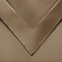 Vista 4 de Superior Juego de funda de edredón de rayón de bambú de 300 hilos, incluye 1 funda de edredón con cierre de botón, 2 fundas de almohada, suave