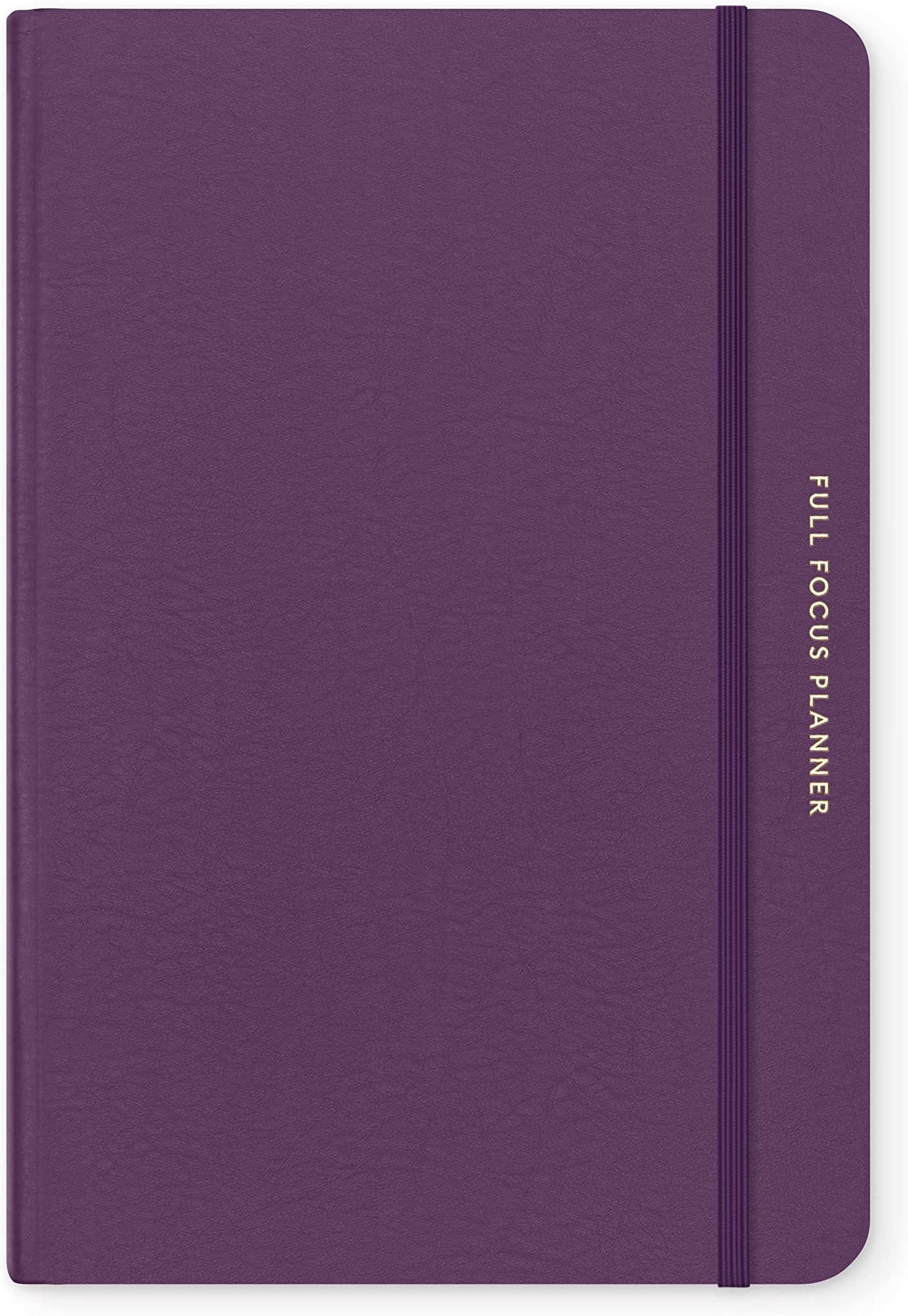 Full Focus Planner Eggplant Leather by Michael Hyatt - The #1 Daily to Set Annual Goals, Increase , Eliminate Overwhelm, and Achieve Your Biggest Goals - Hardcover
