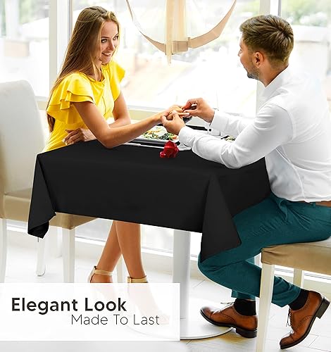 Miniatura 7 de Utopia Kitchen - Paquete de 2 manteles cuadrados lavables a máquina, tela de poliéster, para comedor, fiestas de bufé, pícnic, eventos, bodas y