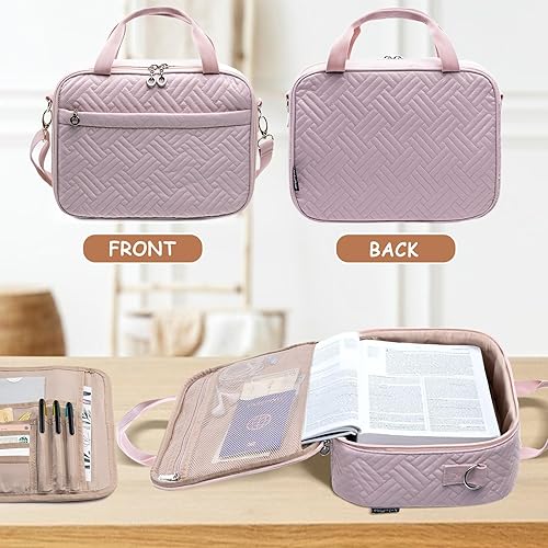 Miniatura 4 de Funda grande para la Biblia para mujeres, fundas de la Biblia, funda de transporte para la Biblia, bolsas para libros y bolsas para mujeres con