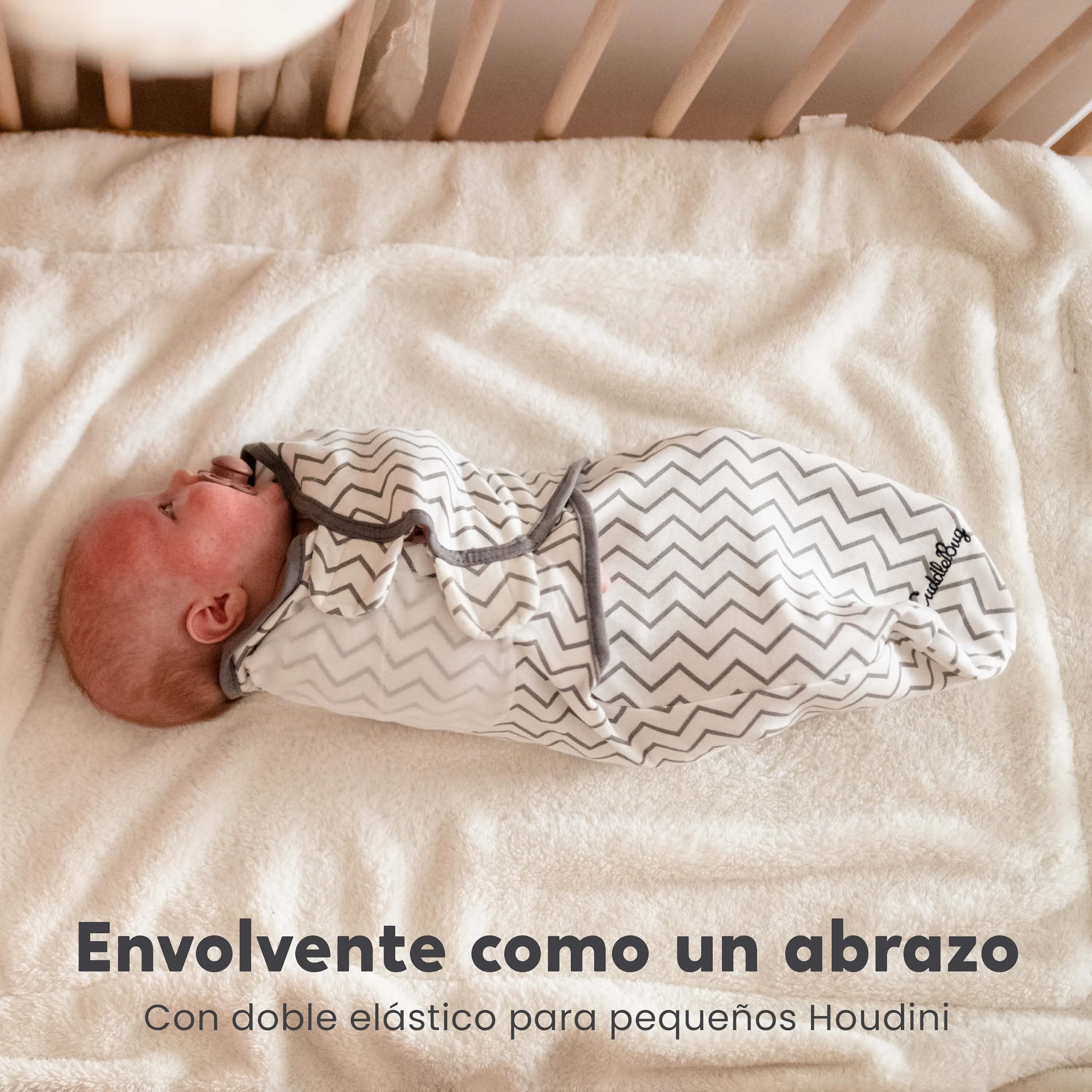 CuddleBug - Manta Ajustable para bebé (3 Unidades, tamaño pequeño/Mediano, 0-3 Meses)
