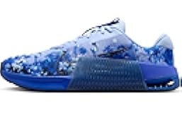 Metcon 9 AMP Men's Workout Shoes (HJ6008-400, Aluminum/Racer Blue/Midnight Navy/Black)