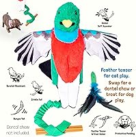 Vista 4 de Milunova Pupr Pals - Marioneta de juguete de lucha para gatos con acolchado resistente para un juego interactivo seguro, protección para evitar que