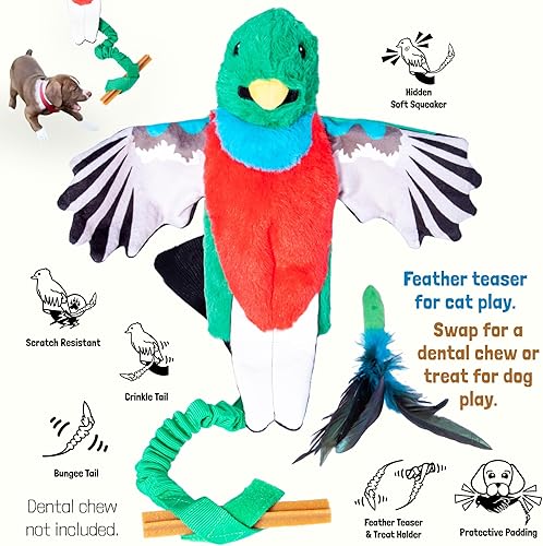 Miniatura 4 de Milunova Pupr Pals - Marioneta de juguete de lucha para gatos con acolchado resistente para un juego interactivo seguro, protección para evitar que