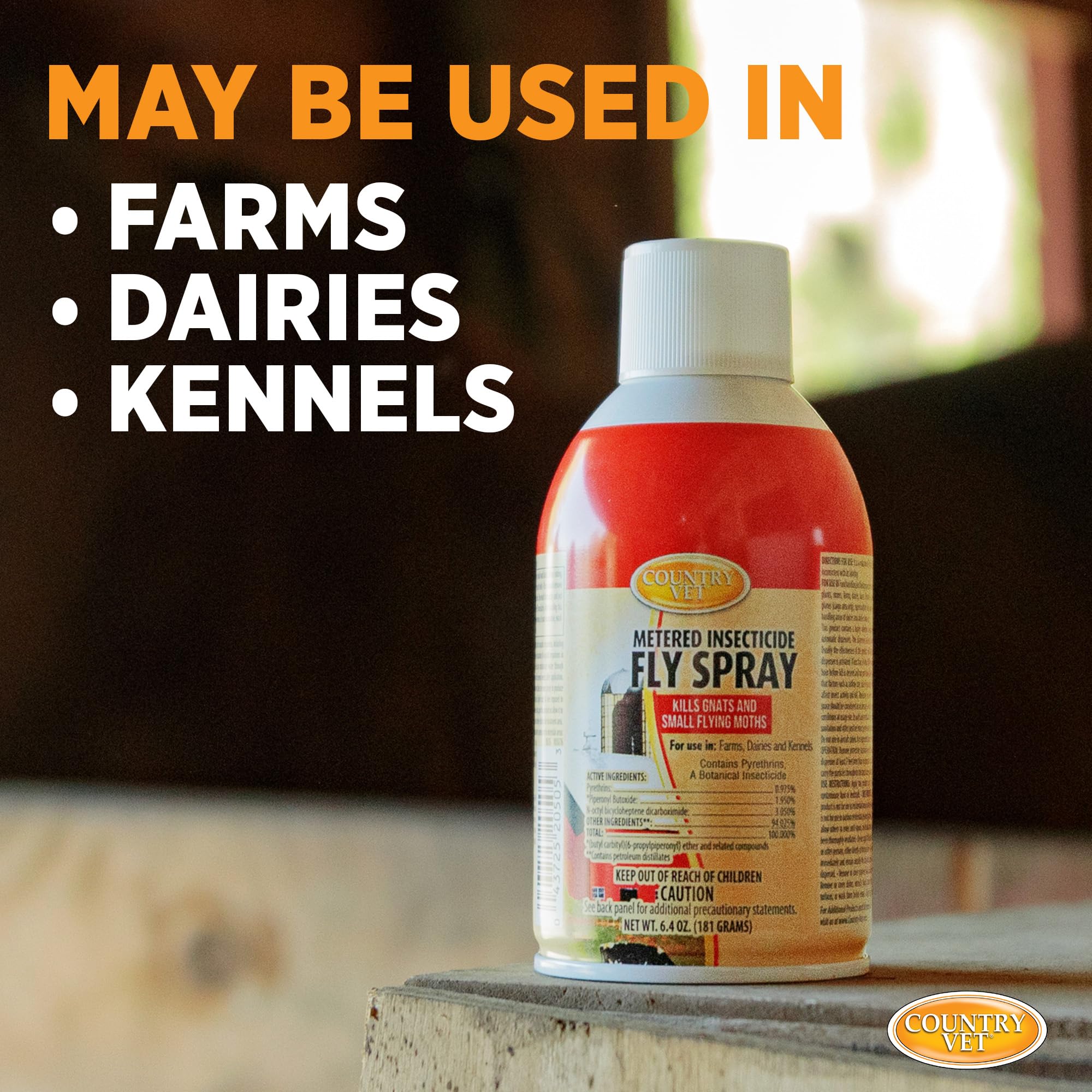 Zep Enforcer 34-2050CVA Country Vet Metered Fly Control Spray, Refill, 30 Day Supply, Brown/A - image 5
