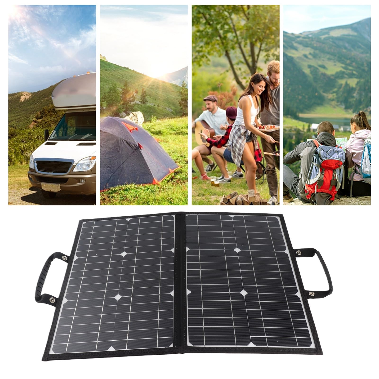 CCYLEZ Panel Solar Plegable con Almacenamiento de Batería