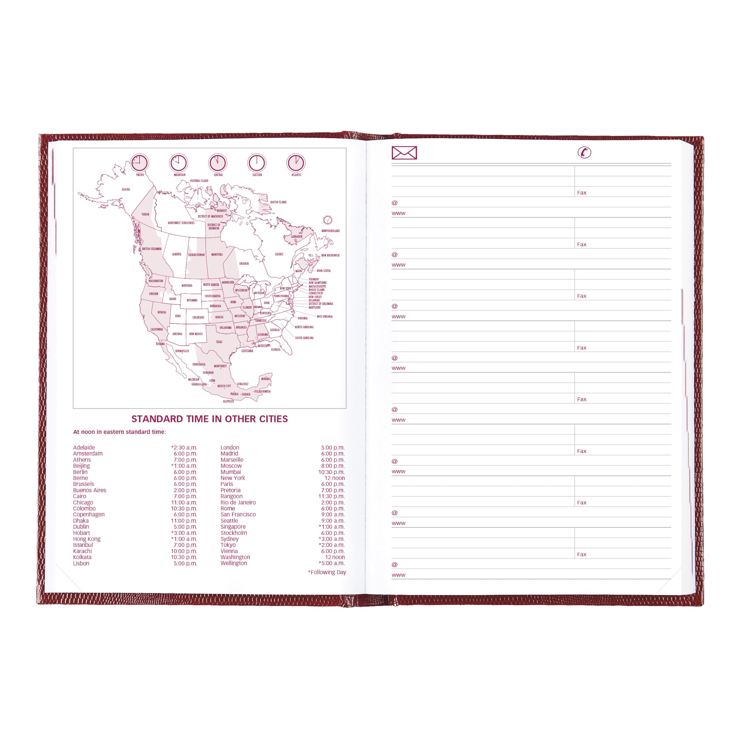 Brownline® - Agenda giornaliera/mensile tradizionale 2027, 12 mesi, da gennaio a dicembre, rilegatura perfetta, 21 x 14,6 cm, rosso brillante (CB389.RED)