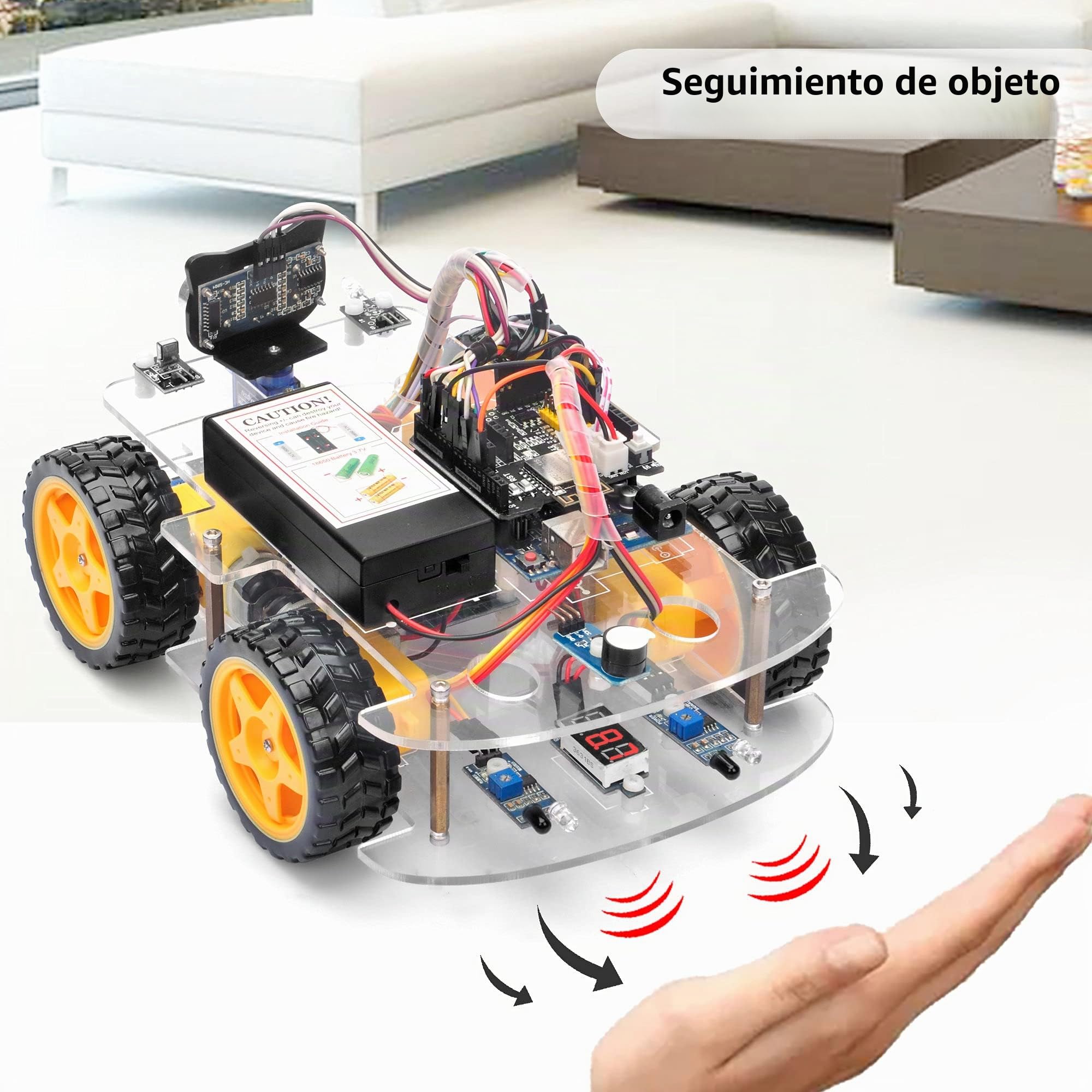 OSOYOO Robot Car Starter Kit for Arduino UNO - Stem Educational Motorized Robotics for Building, Programming & Learning How to Code for Teens Adults