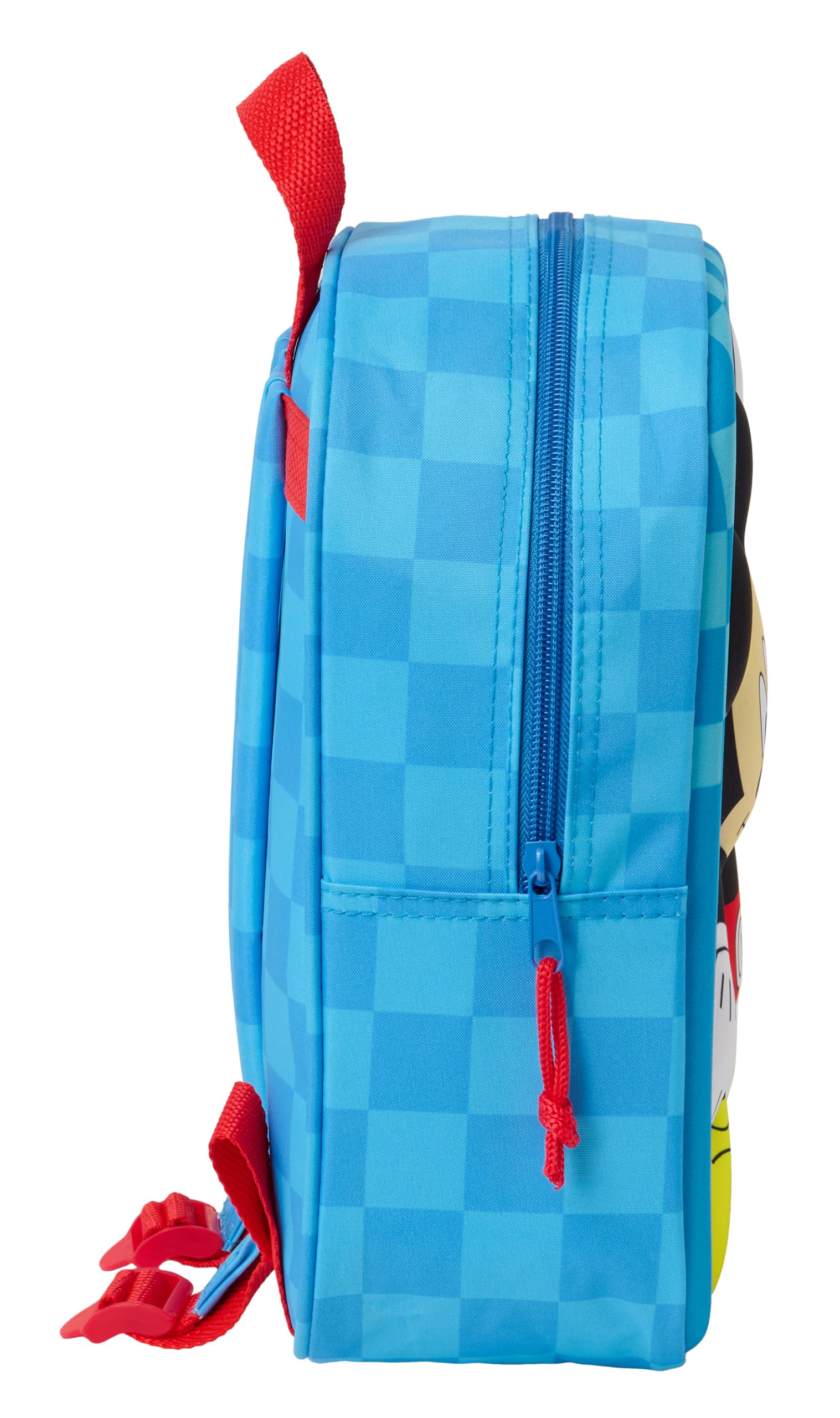 safta MICKEY MOUSE 3D - Zaino per asilo 3D, adattabile al carrello, facile da pulire, ideale per bambini di diverse età, comodo e versatile, qualità e resistenza, 22 x 10 x 27 cm, blu, M, Casual