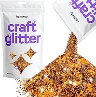 Vista 43 de Hemway Craft Glitter - Escamas de lentejuelas metálicas de varios tamaños para manualidades de resina y epoxi, suministros para vasos, tarjetas