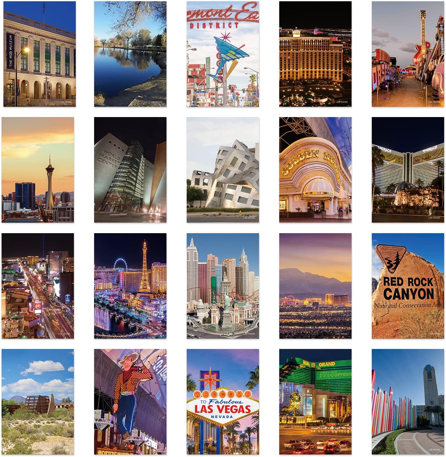 xtvinvm US City Las Vegas Nevada Travel Postcards from Around the World Vintage