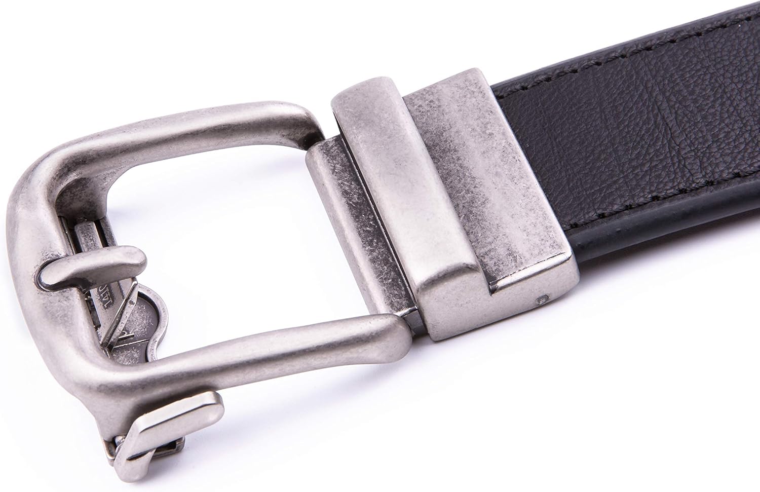 Fabio Valenti Men's Genuine Leather Ratchet Dress Belt with Automatic Buckle, Adjustiable Sizes, Handmade, All leather Strap - Image 4