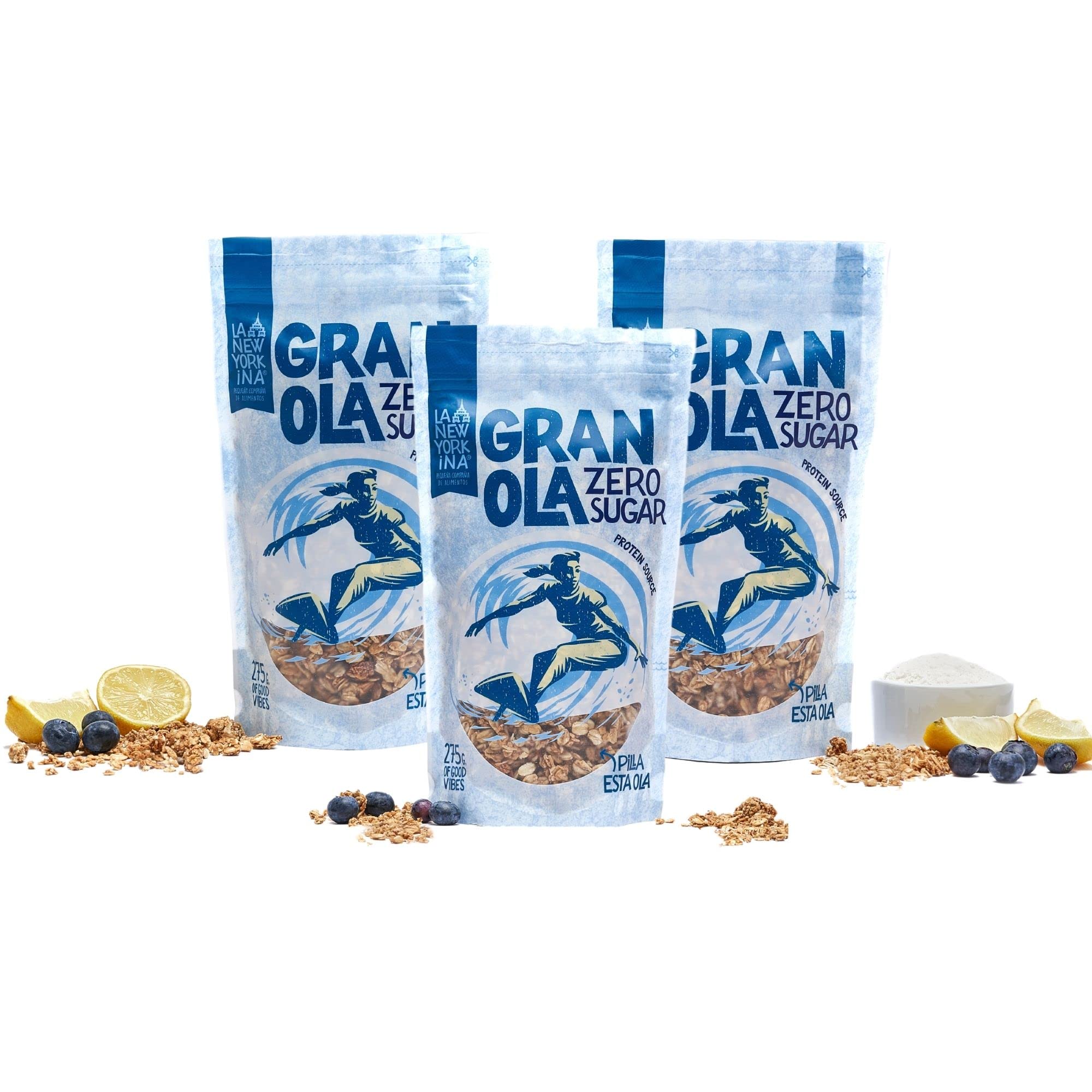 La Newyorkina Granola Zero Azúcar 1,5kg Con Crema de Cacahuete y Pasta de Pasas — view 9