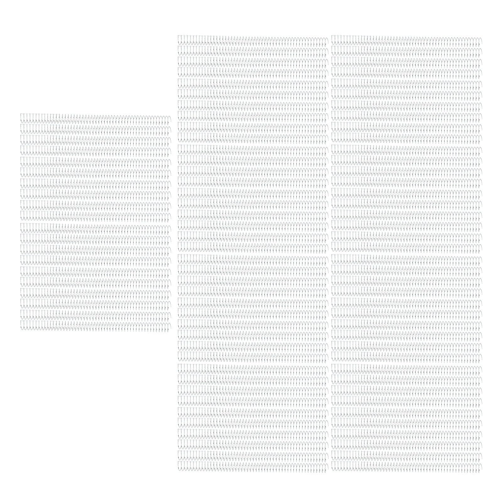 100 Stück Spiralbindespule, 19 mm Durchmesser, 48 Zähne Kammbinderücken, 170 Blatt Kapazität A4-Papier, 4:1 Pitch Set Kit für Bürodokumente, Schulprojekte, Geschäftspräsentationen (Silber)
