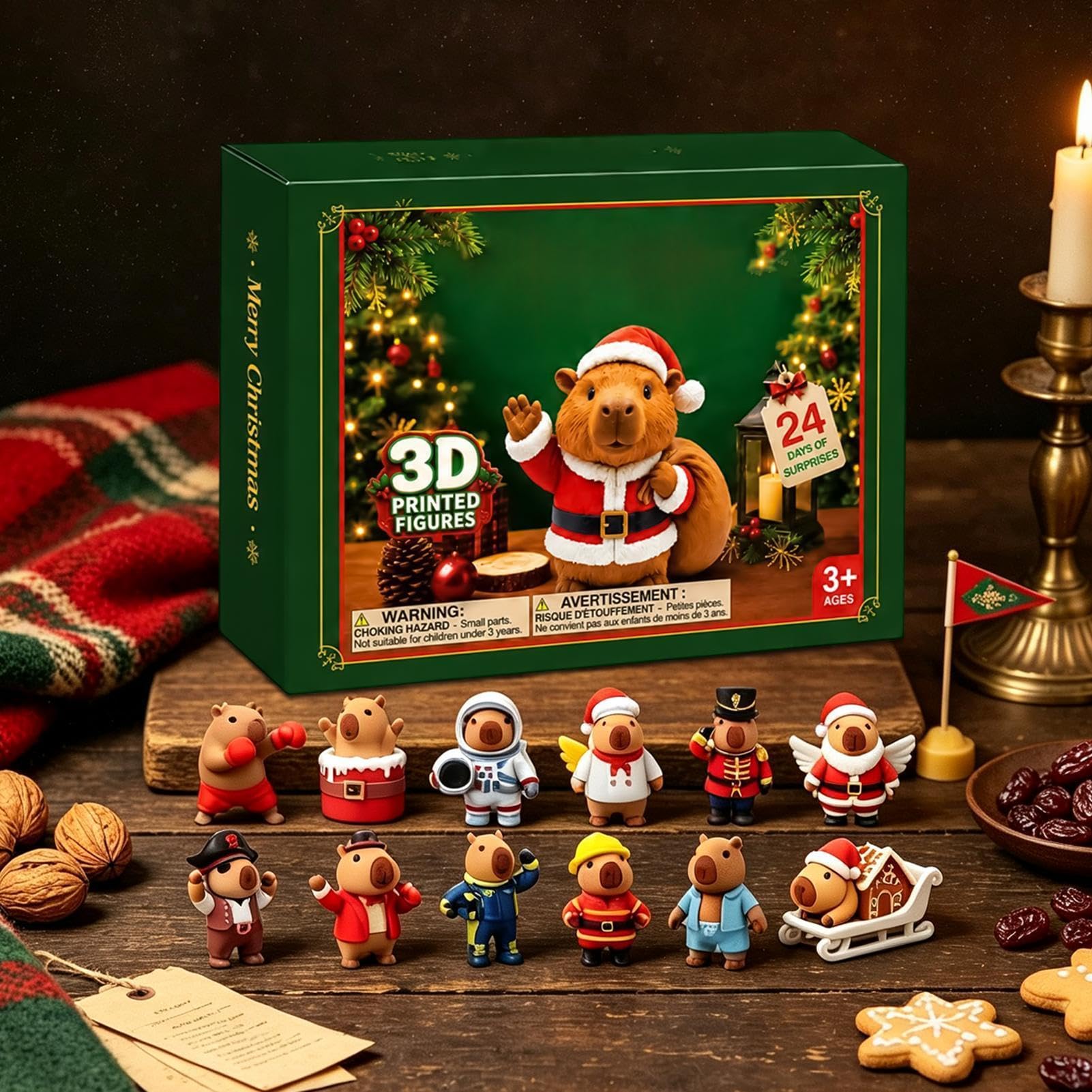 Calendrier de l'Avent Compte à Rebours de Noël Décorations de collection à