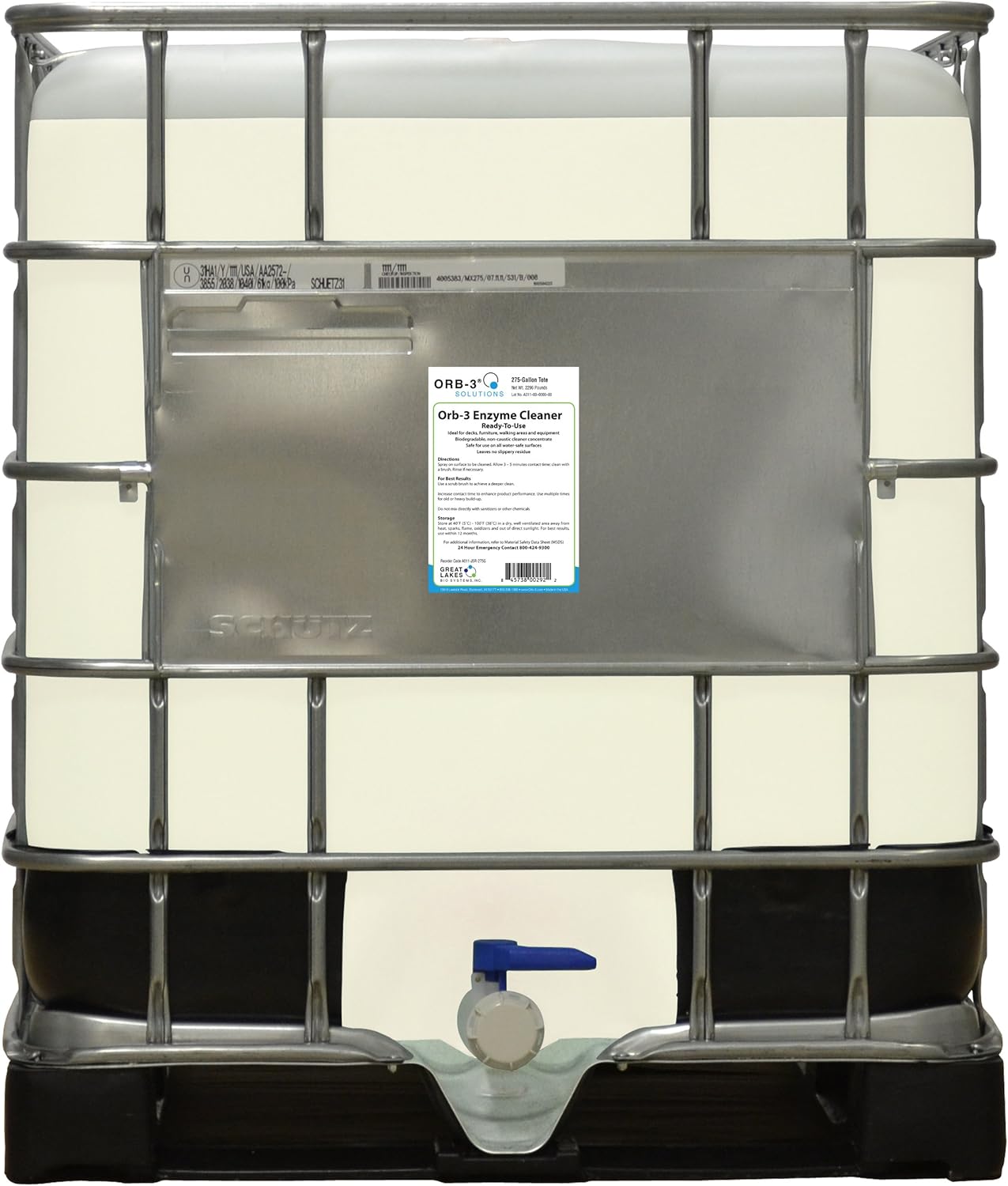 Orb3 A011J5R275G Enzyme Ready to Use Cleaner for Pools