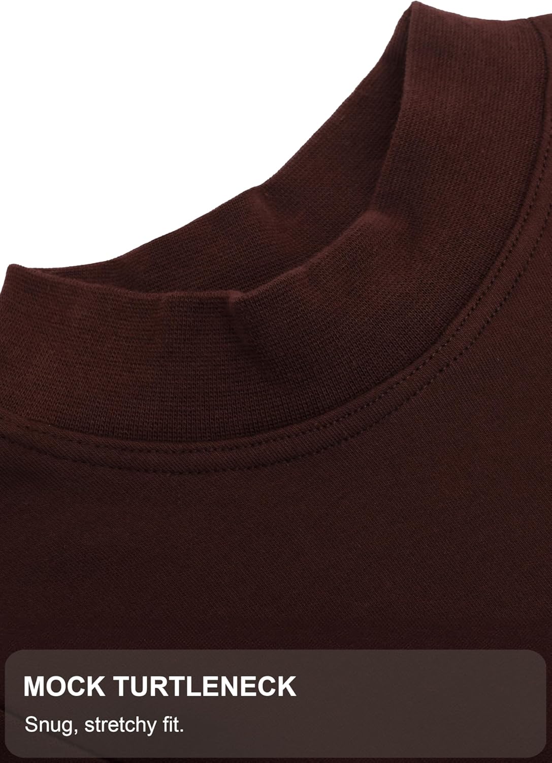 Lilax Baby Girls' Basic Long Sleeve Mock Turtleneck Cotton T-Shirt - Image 4