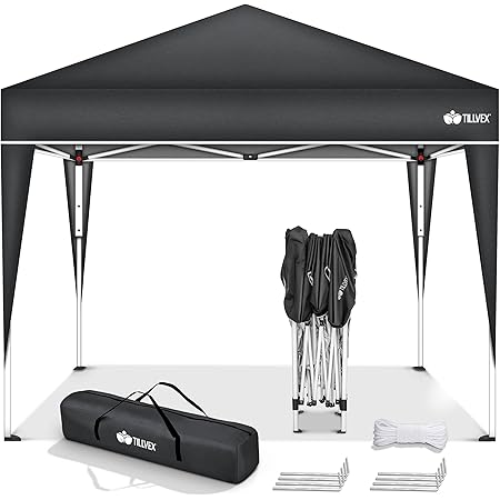 Amazon.de LifeGoods Pavillon 3x3 Stabil Winterfest Faltpavillon 3x3