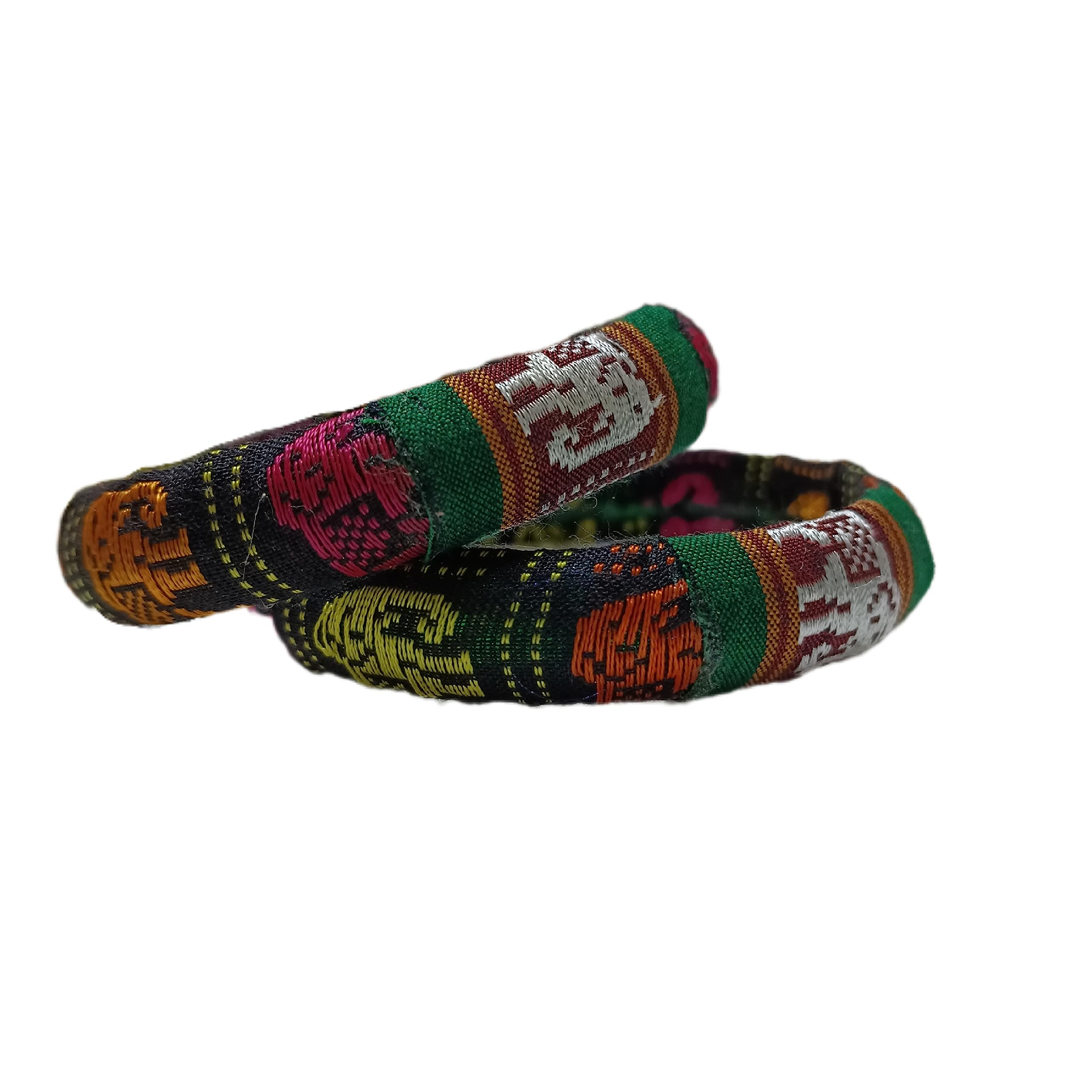 Gajmayuri Khann Fabric Multicolored Handmade Bangles For Women (B0C8ZVTQV7) Amazon Price History, Amazon Price Tracker