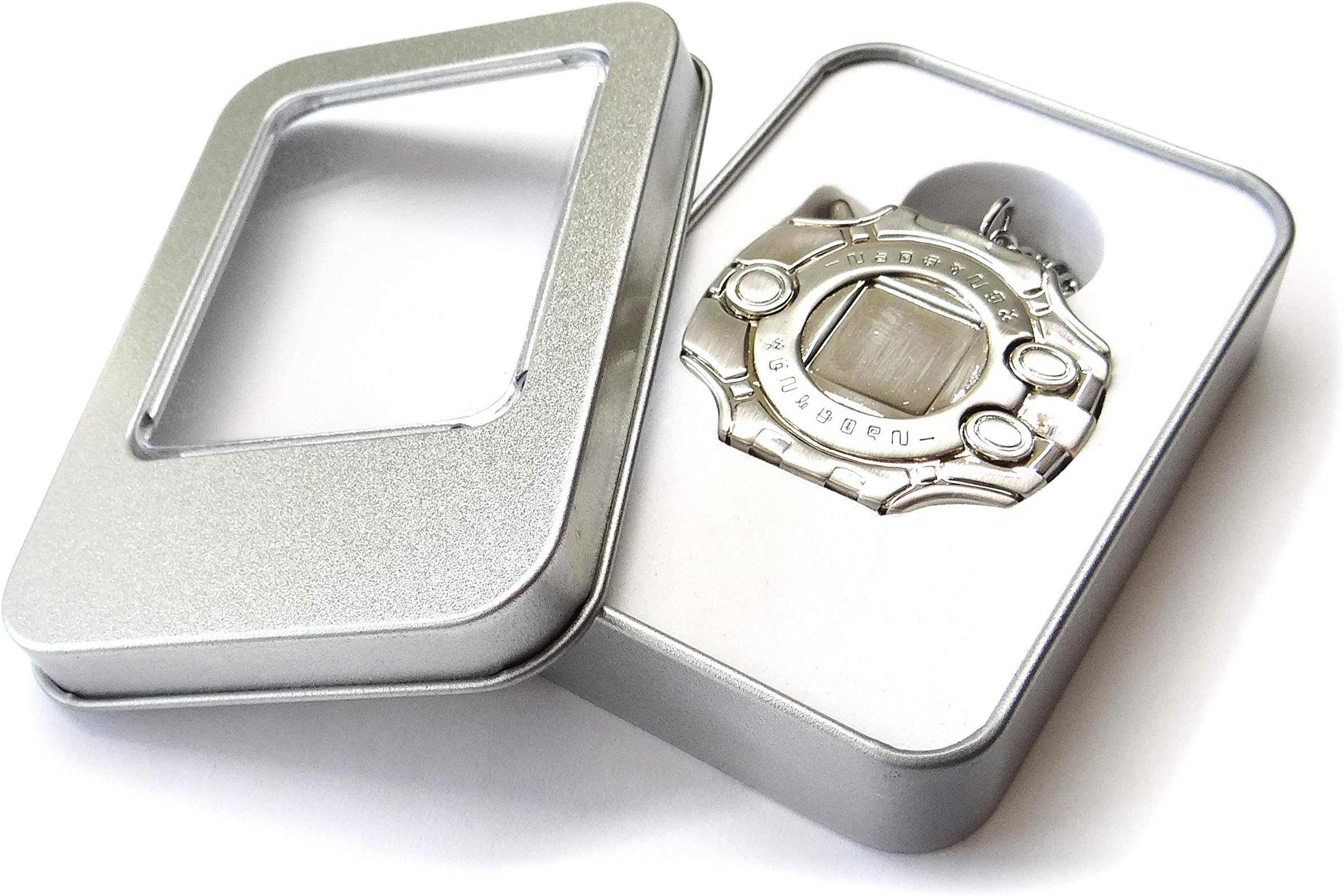 Nickel Plated Digimon Adventure Tri Digivice Clip On & Necklace Made of Solid Zinc Alloys by Decalism