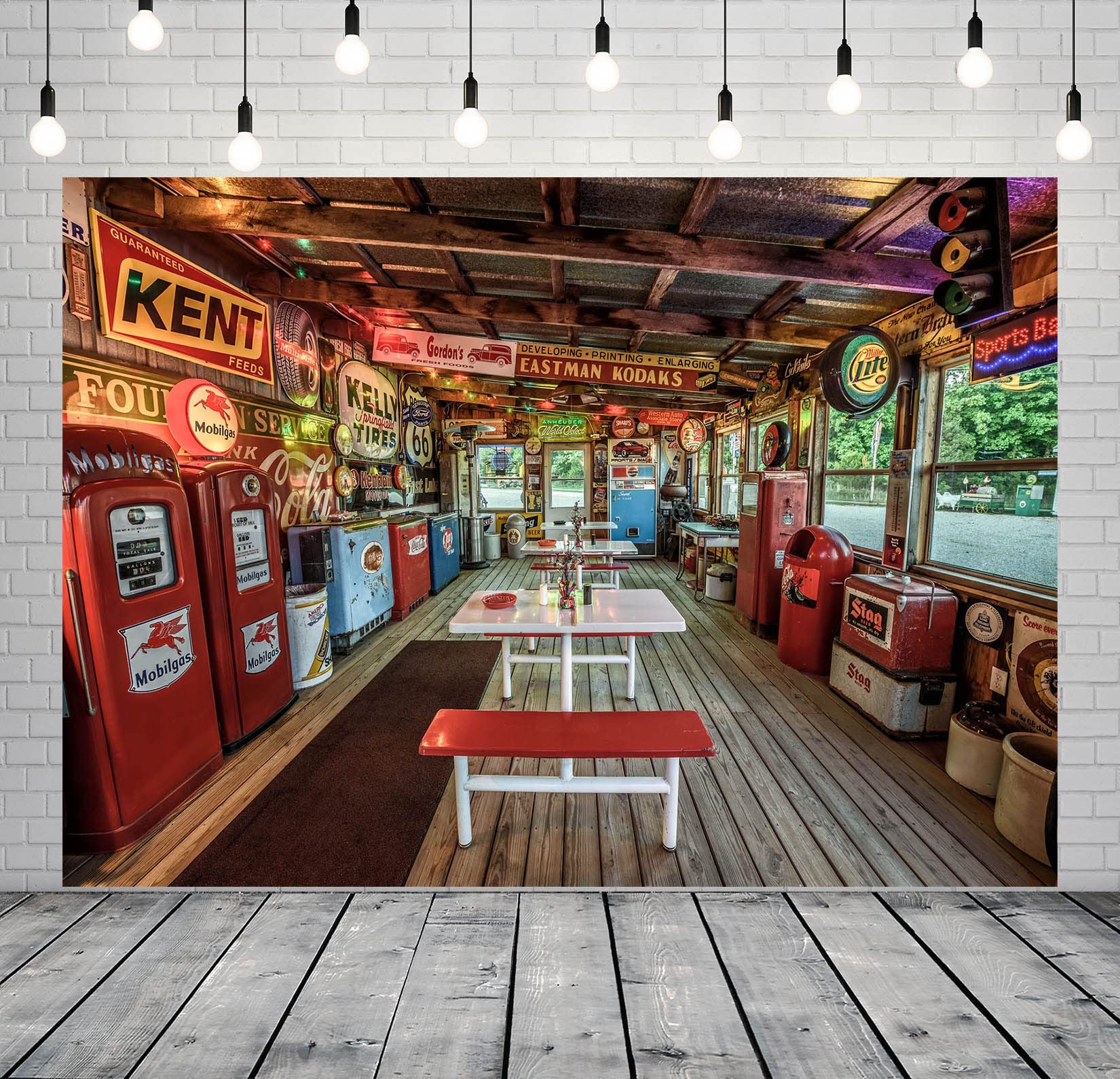 Amazon.com : BELECO 7x5ft Fabric Historic US Route 66 Backdrop