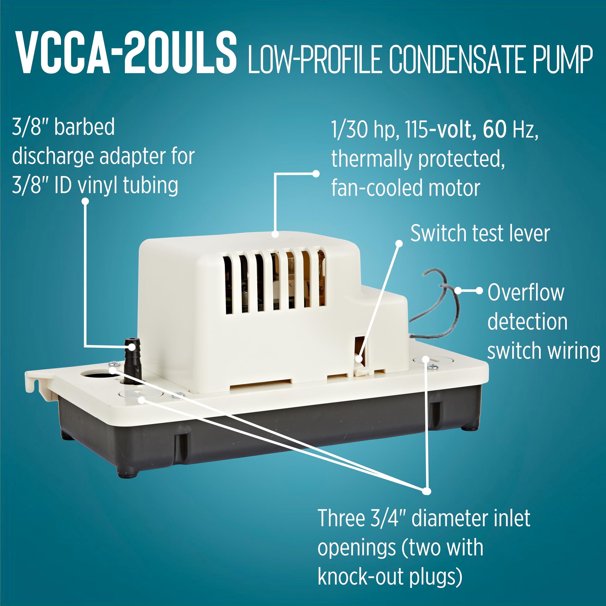 Little Giant Condensate Pump - 80 GPH -4 Little Giant Condensate Pump - 80 GPH -4