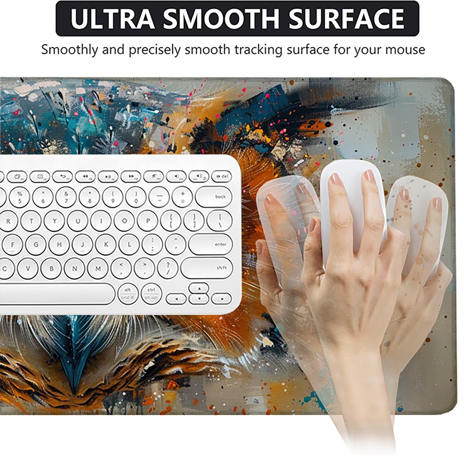 BúHo Alfombrilla Ratón Gaming XXL 1500x800 mm, Alfombrilla Gaming Amarillo Mousepad con Base de Goma Antideslizante, Impermeable Desk Mat para Teclado y Raton, Accesorios Gaming Regalos de Hombre 6-4