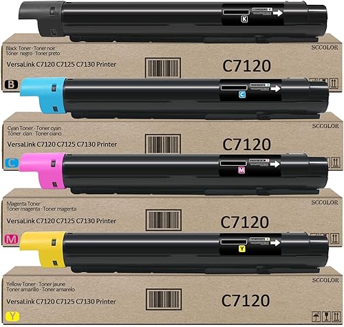 VersaLink C7125 C7120 C7130 - Cartucho de tóner de repuesto para Xerox VersaLink C7120 C7125 C7130 Printer.006R01824 006R01825 006R01825 006R01827