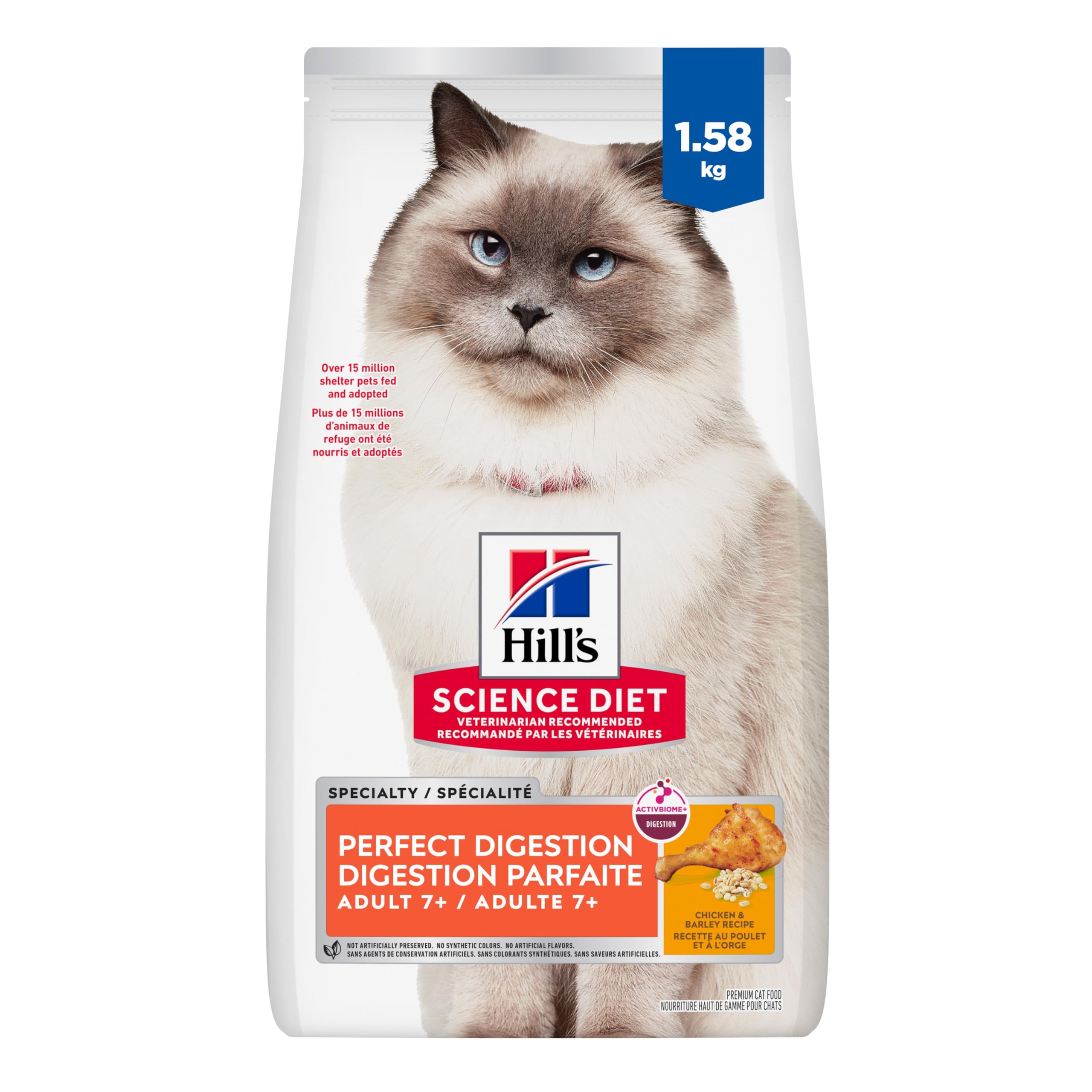Hill's Science Diet Adult 7+ Perfect Digestion Chicken, Barley