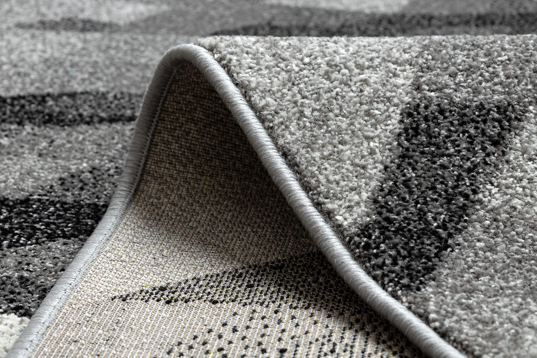 rugsx Läufer Silver PALANGA für Flur, Küche, grau 90x210 cm