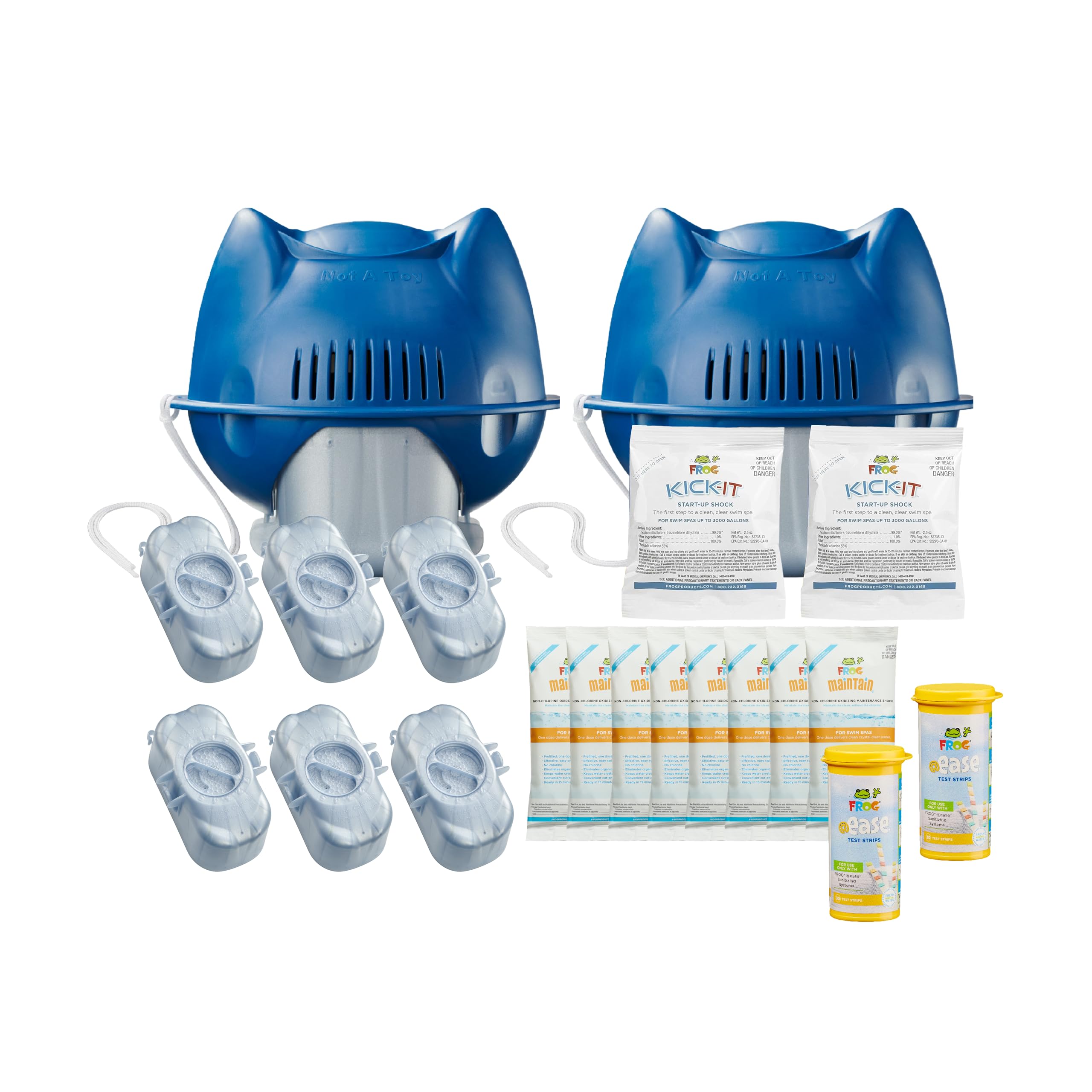 FROG @Ease Floating Sanitizing System for Swim Spas, 8 Month Bundle+