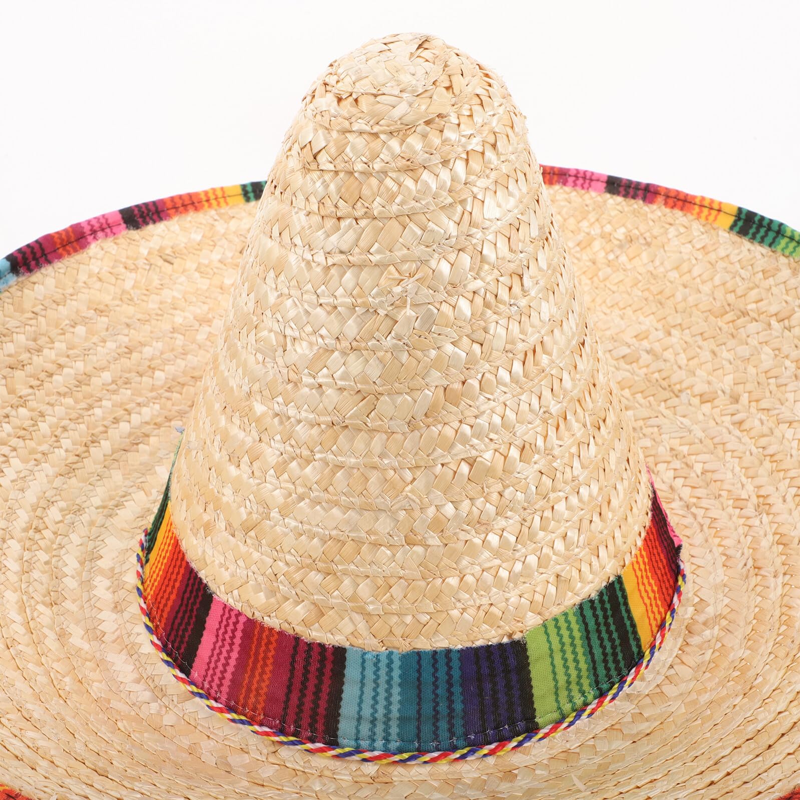 PACKOVE Sombrero Mexicano de Duradero y Accesorio para Disfraces y Fiestas Temáticas Diámetro Diseño Colorido para Adultos y Celebraciones