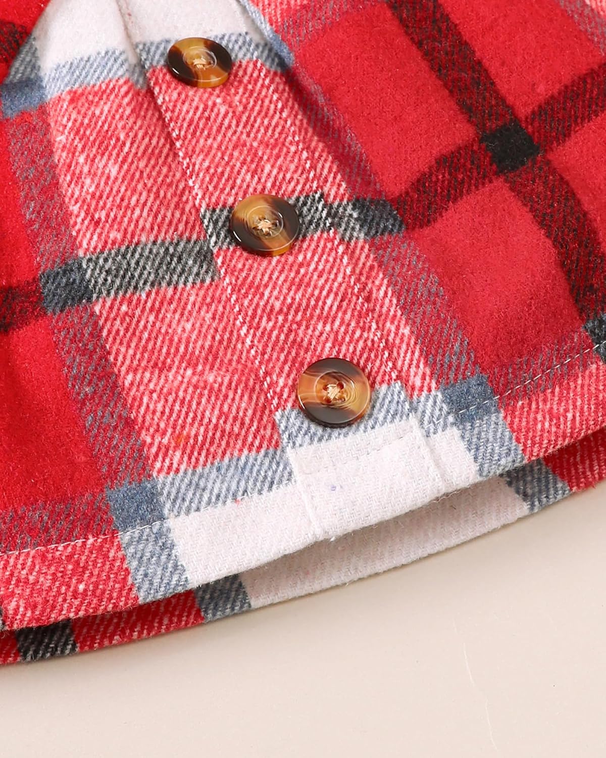 Baby Girl Clothes Sets: Fall Winter Outfits Ruffle Sleeve Ribbed Tops Button Mini Skirts Set for Toddler 9-48 Months - Image 7