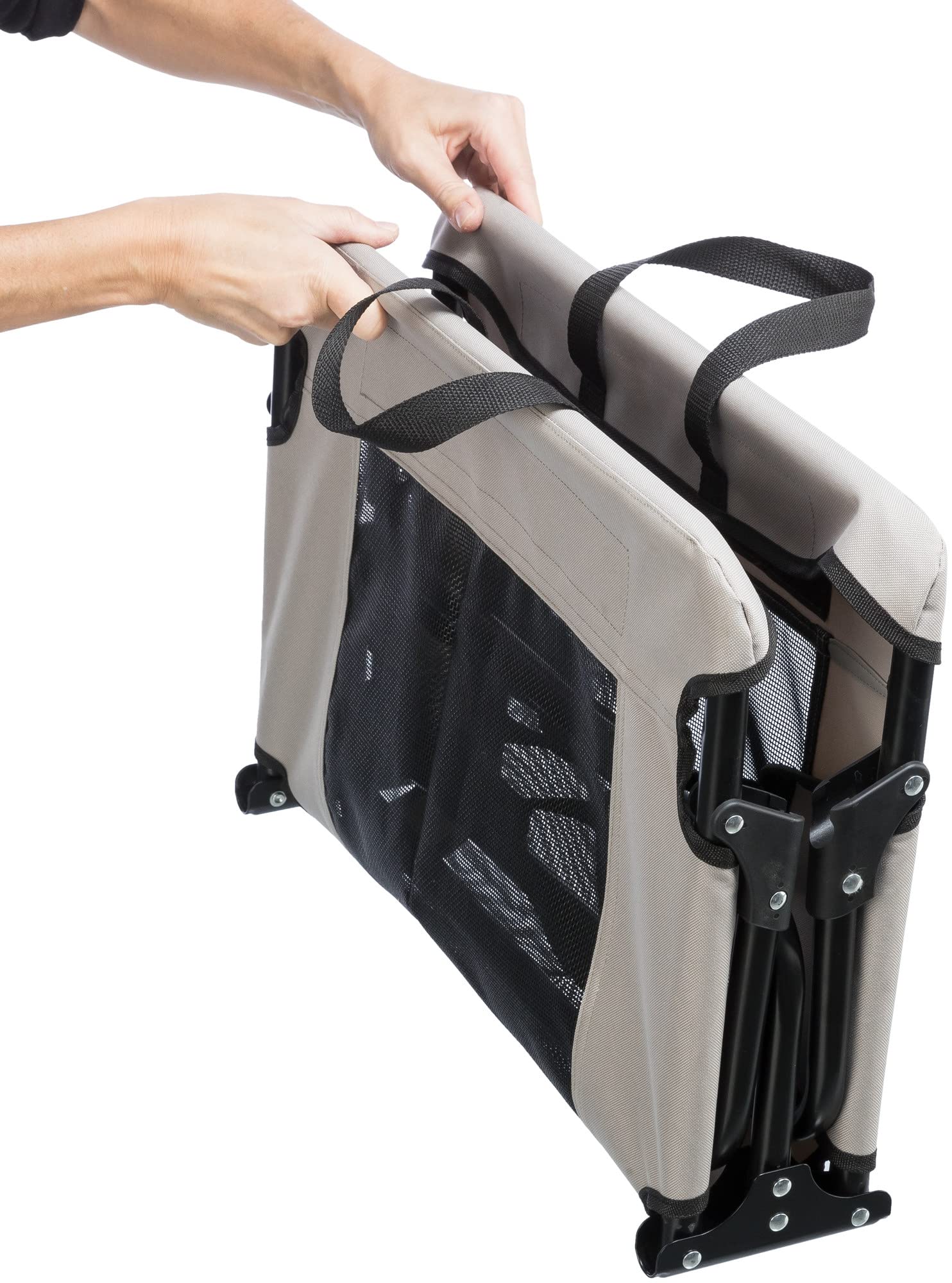 Trixie Hundeliege Strong, weich & waschbar – 99 x 19 x 50 cm, beige/schwarz | Gemütliches, weiches Liegekissen – für Hunde, rutschfester Boden, waschbar und pflegeleicht, angenehm weicher Schlafkomfort